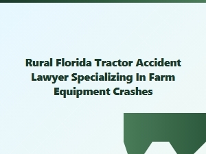 Rural Florida Farm Equipment Collision Lawyer